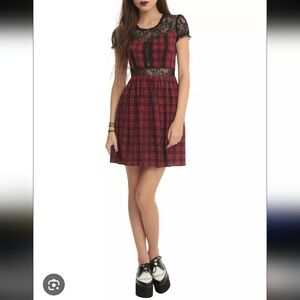 Royal Bones Tartan Mini Skirt